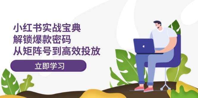 小红书实战宝典：解锁爆款密码，从矩阵号到高效投放-搜易资源网
