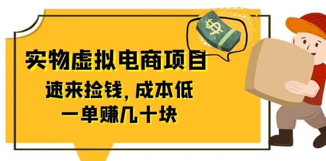东哲日记：全网首创实物虚拟电商项目，速来捡钱，成本低，一单赚几十块！-搜易资源网
