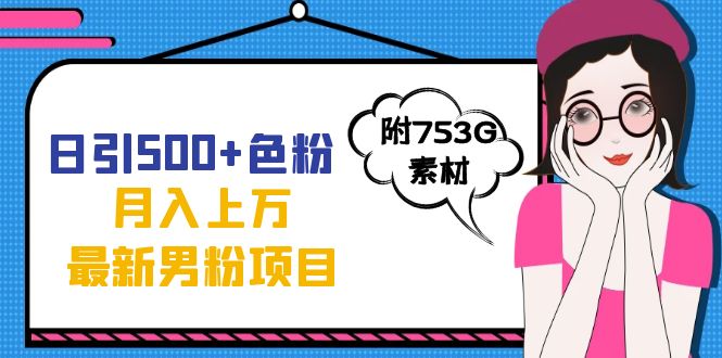 日引500+色粉轻松月入上万九月份最新男粉项目（附753G素材）-搜易资源网