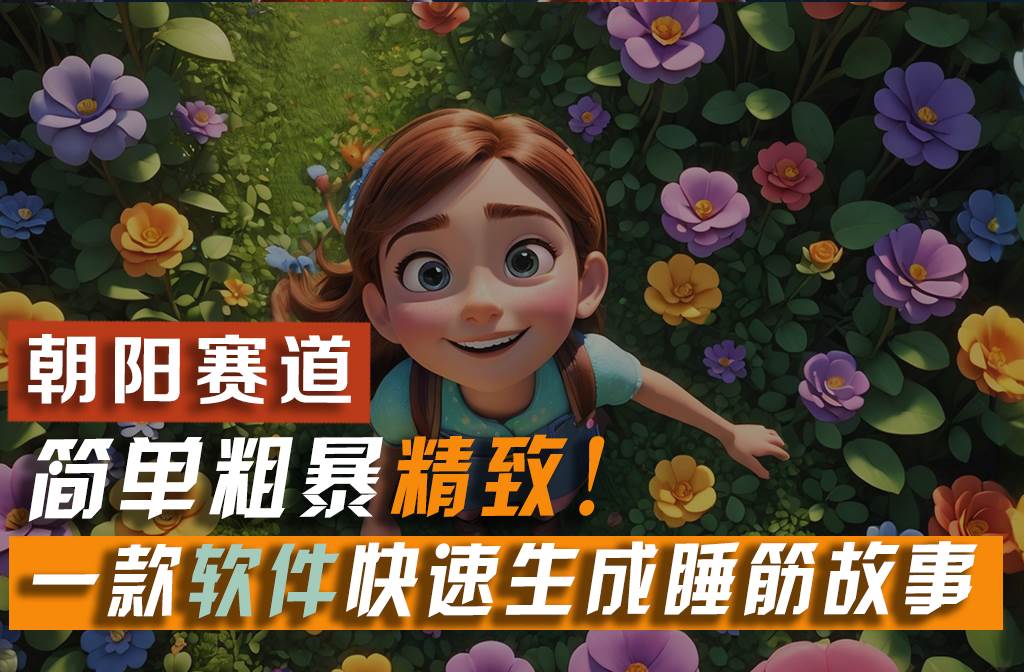 利用一款软件5分钟一条爆款睡前故事，简单粗暴精致！小白月入2w+-搜易资源网