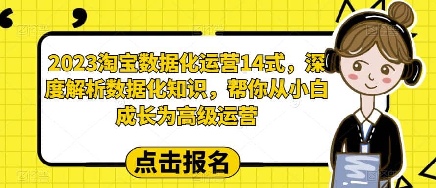 2023淘宝数据化-运营 14式，深度解析数据化知识，帮你从小白成长为高级运营-搜易资源网
