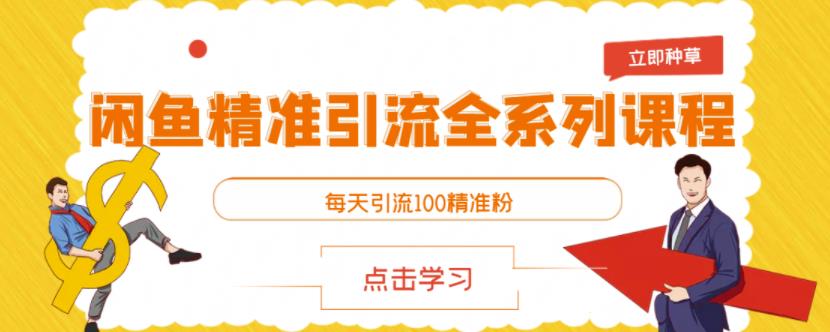 闲鱼精准引流全系列课程，每天引流100精准粉【视频课程】-搜易资源网