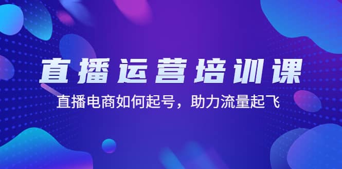 直播运营培训课：直播电商如何起号，助力流量起飞（11节课）-搜易资源网