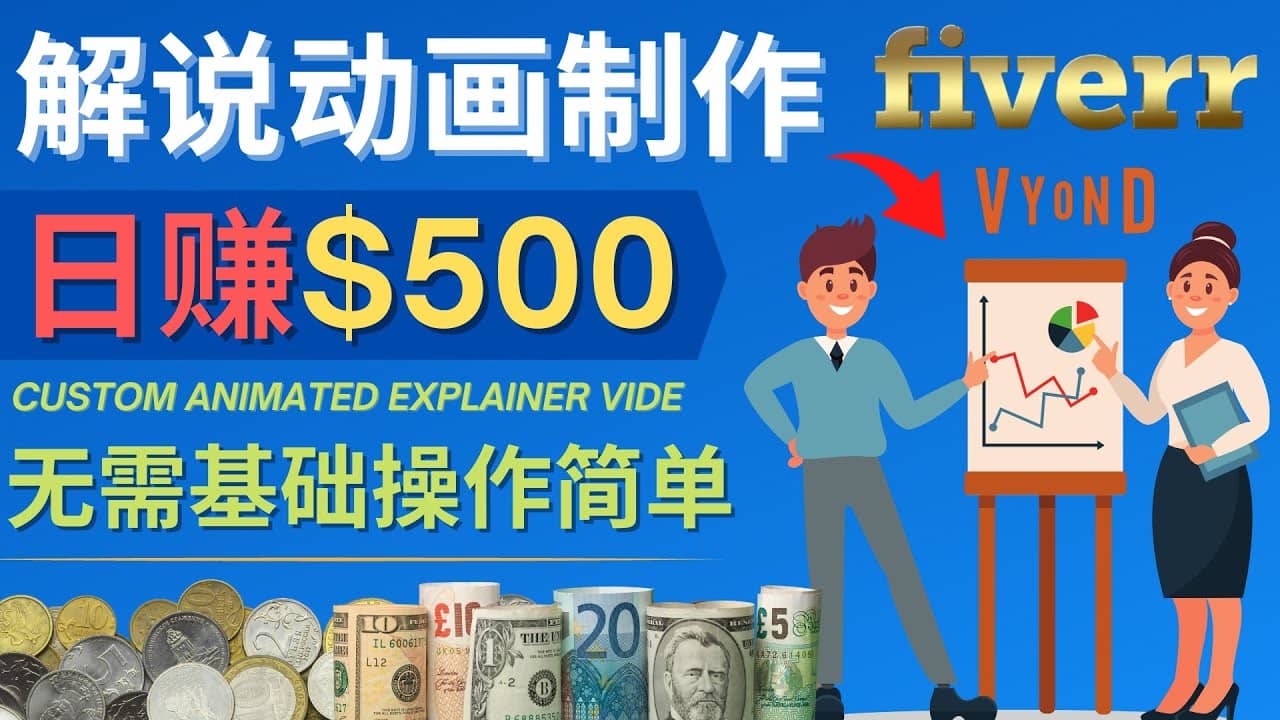 制作解说类动画视频（Animated Explainer）日赚500美元以上 – 0基础可操作-搜易资源网