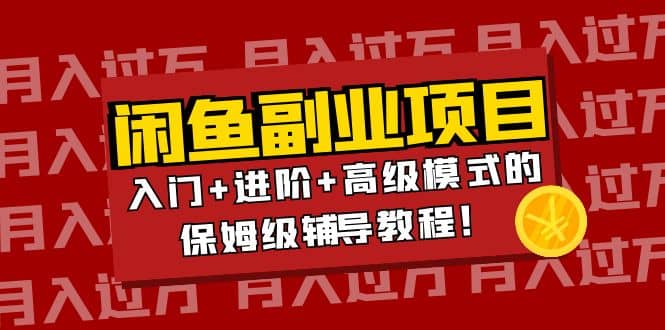 月入过万闲鱼副业项目：入门+进阶+高级模式的保姆级辅导教程-搜易资源网
