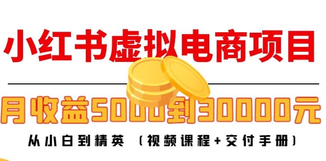 小红书虚拟电商项目：从小白到精英 (视频课程+交付手册)-搜易资源网