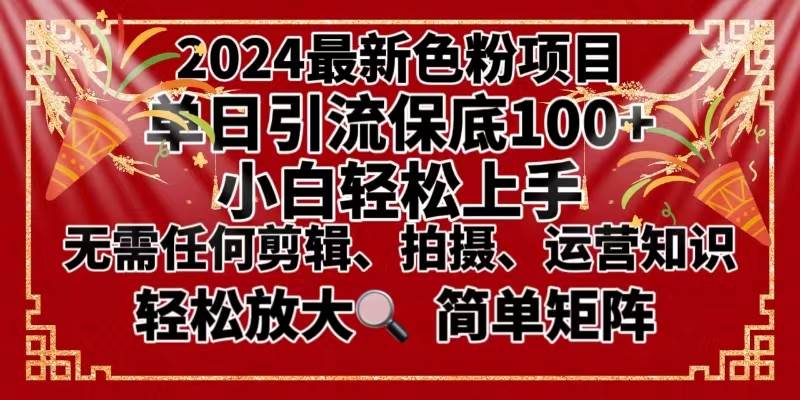 2024最新换脸项目，小白轻松上手，单号单月变现3W＋，可批量矩阵操作放大-搜易资源网