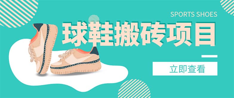 外面收费998的球鞋搬砖项目【详细教程+资源渠道】-搜易资源网