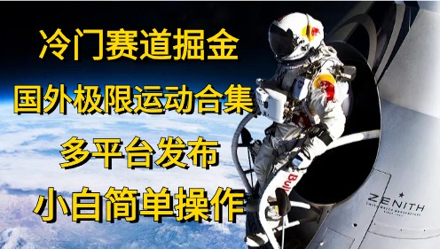 冷门赛道掘金，极限运动合集，多平台发布，小白简单操作-搜易资源网