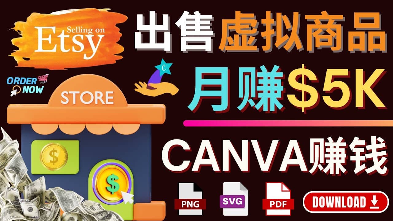 通过Etsy出售Canva模板，操作简单，收益高，月赚5000美元-搜易资源网