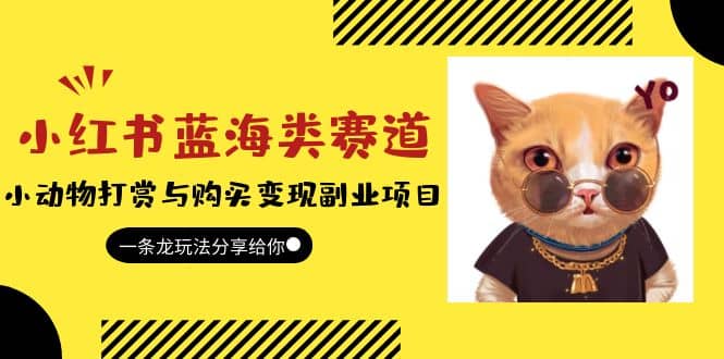 小红书蓝海类赛道：小动物打赏与购买变现副业项目，一条龙玩法分享给你-搜易资源网