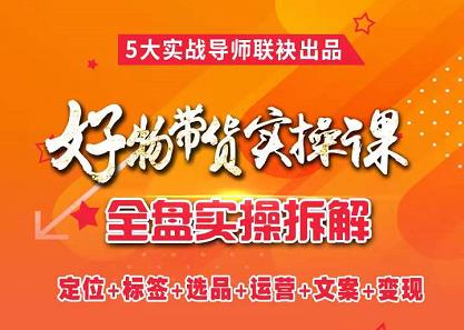 抖音好物带货实操课，全盘拆解抖音好物带货号全套流程打法-搜易资源网