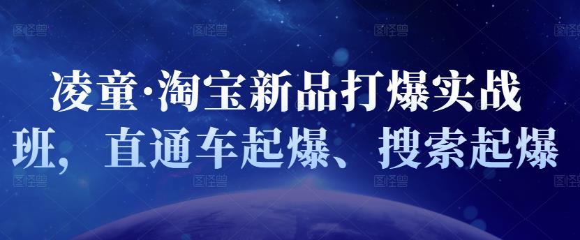 凌童·淘宝新品打爆实战班，直通车起爆、搜索起爆-搜易资源网