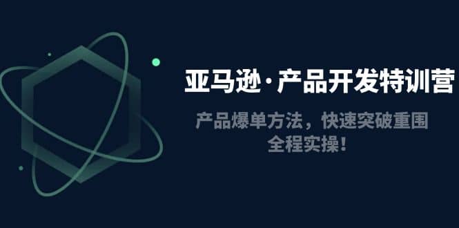 亚马逊·产品开发特训营：产品爆单方法，快速突破重围，全程实操-搜易资源网