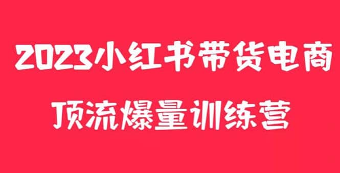 小红书电商爆量训练营，月入3W+！可复制的独家养生花茶系列玩法-搜易资源网