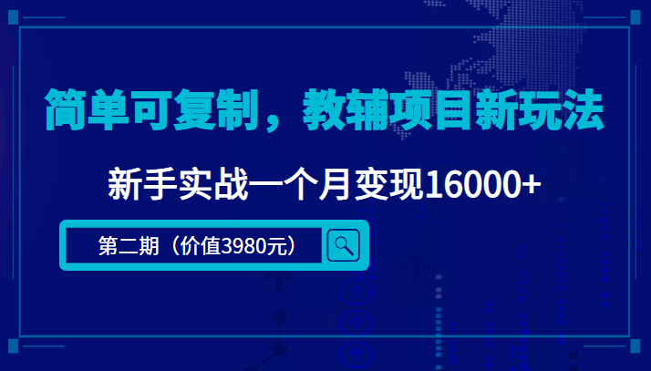 简单可复制，教辅项目新玩法（第2期+课程+资料)-搜易资源网