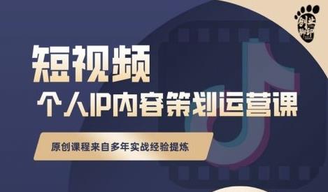 抖音短视频个人ip内容策划实操课，真正做到普通人也能实行落地-搜易资源网