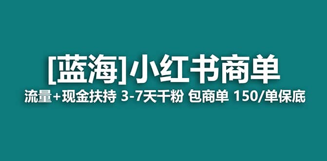 2023蓝海项目【小红书商单】流量+现金扶持，快速千粉，长期稳定，最强蓝海-搜易资源网