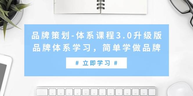 品牌策划-体系课程3.0升级版，品牌体系学习，简单学做品牌（高清无水印）-搜易资源网