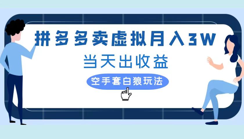拼多多虚拟项目，单人月入3W+，实操落地项目-搜易资源网