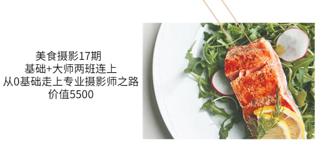 美食摄影17期 基础+大师两班连上，从0基础走上专业摄影师之路-价值5500-搜易资源网