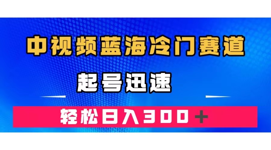 中视频蓝海冷门赛道，韩国视频奇闻解说，起号迅速，日入300＋-搜易资源网