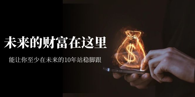 某收费文章《未来的财富在这里》能让你至少在未来的10年站稳脚跟-搜易资源网