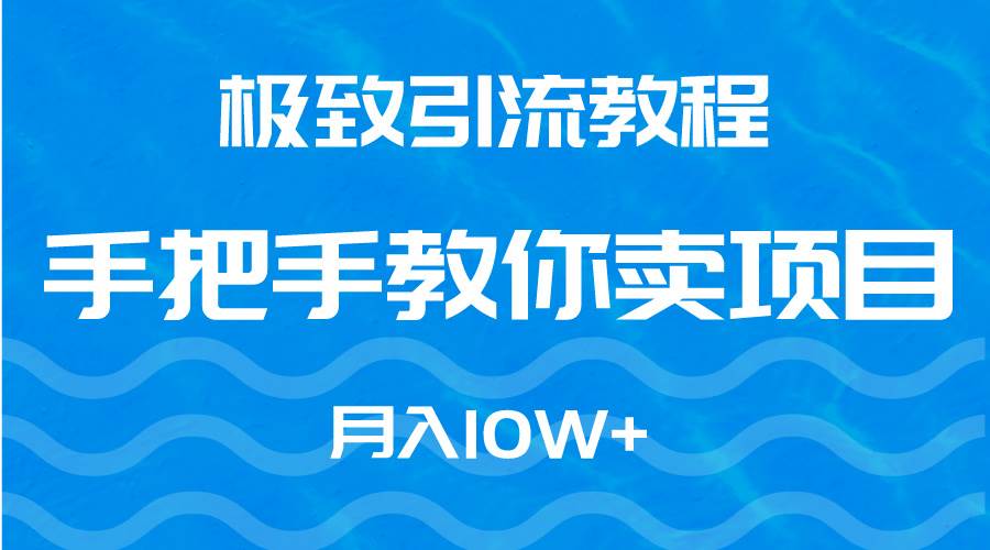 极致引流教程，手把手教你卖项目，月入10W+-搜易资源网