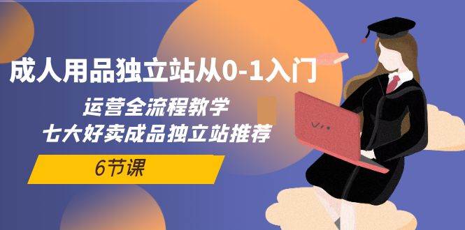 成人用品独立站从0-1入门，运营全流程教学，七大好卖成品独立站推荐-6节课-搜易资源网