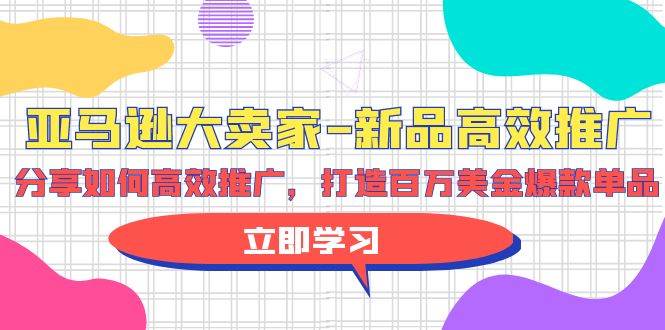 亚马逊 大卖家-新品高效推广，分享如何高效推广，打造百万美金爆款单品-搜易资源网
