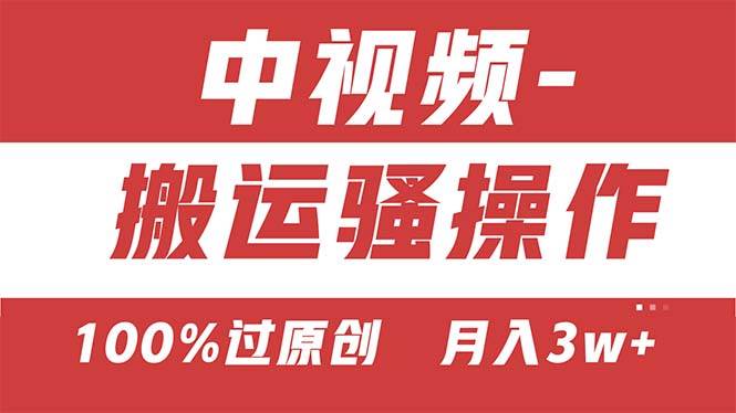 【中视频新思路】双重去重100%过原创，无脑搬运一键多渠道发布，一人可…-搜易资源网