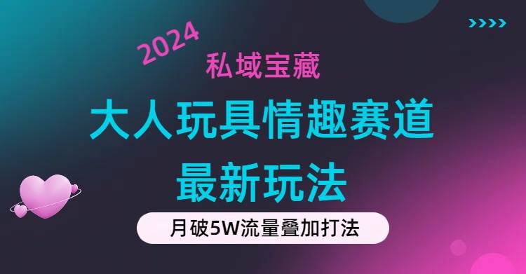 私域宝藏：大人玩具情趣赛道合规新玩法，零投入，私域超高流量成单率高-搜易资源网