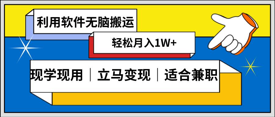 低密度新赛道 视频无脑搬 一天1000+几分钟一条原创视频 零成本零门槛超简单-搜易资源网