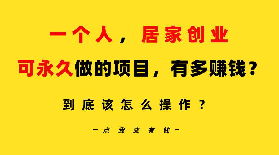 一个人，居家创业：B站每天10分钟，单账号日引创业粉100+，月稳定变现5W…-搜易资源网