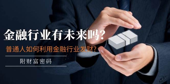 某付费文章：金融行业有未来吗？普通人如何利用金融行业发财?(附财富密码)-搜易资源网
